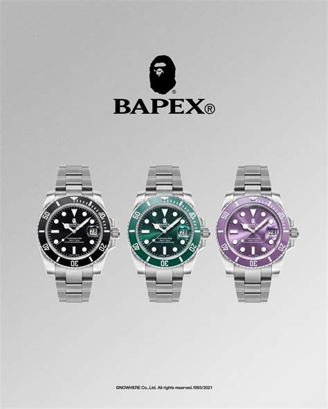 bapex rolex|bape rolex watches.